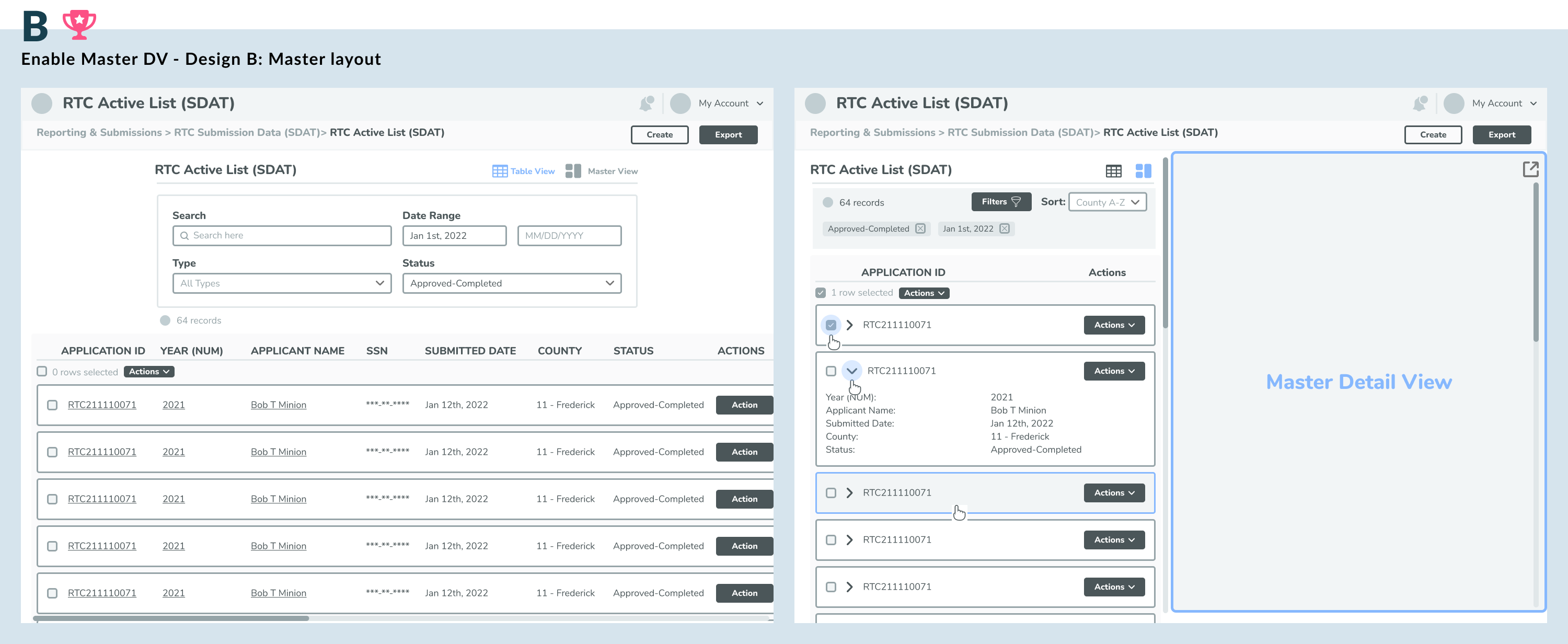 B design-Enable MDV